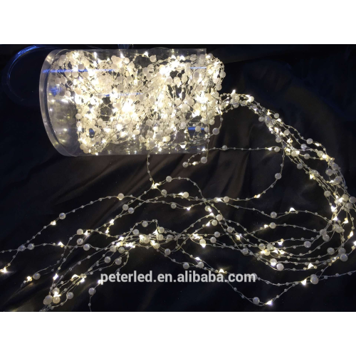 Aurora LED pearls string lights with star shape for decoration